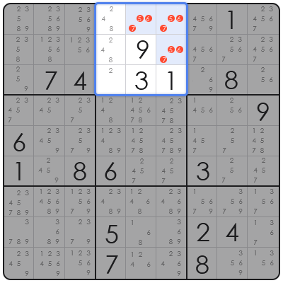 sudoku hidden singles method